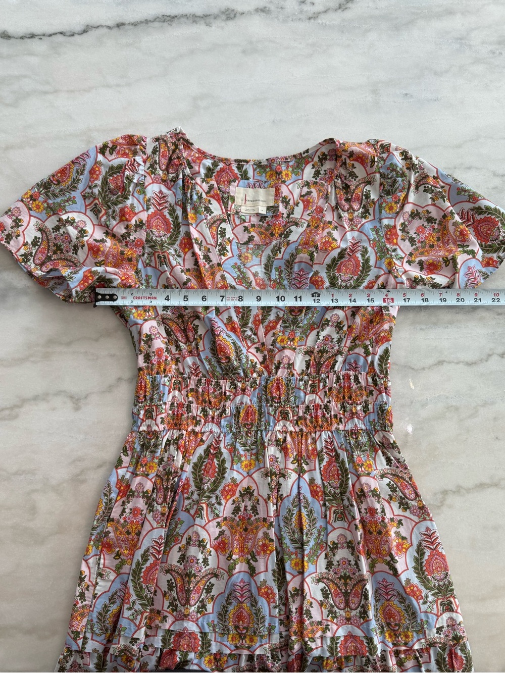Anthropologie Somerset Maxi Dress Paisley Floral Boho Cottagecore Women Size M - Picture 4 of 13